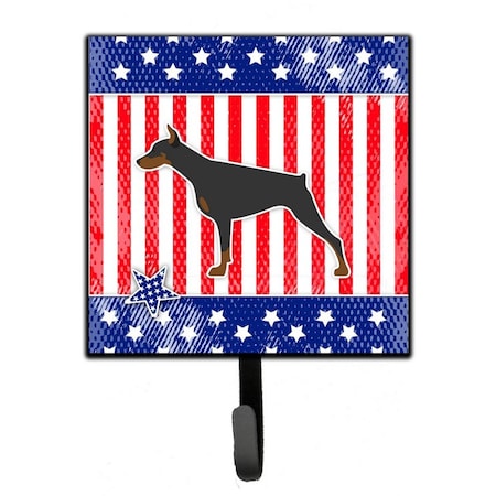 Carolines Treasures USA Patriotic Doberman Pinscher Leash or Key Holder BB3360SH4